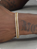 14K Gold Tennis Bracelet For Men Hip Hop European And American