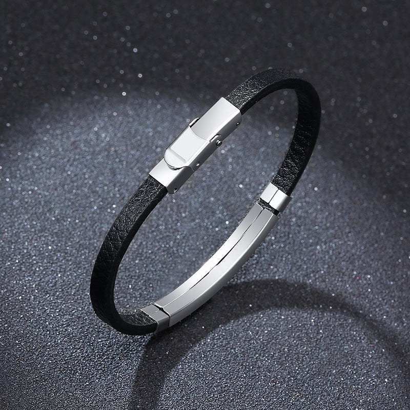 European And American DIY Custom-made Bracelets With Drawings And Stainless Steel Heart-shaped Bracelets